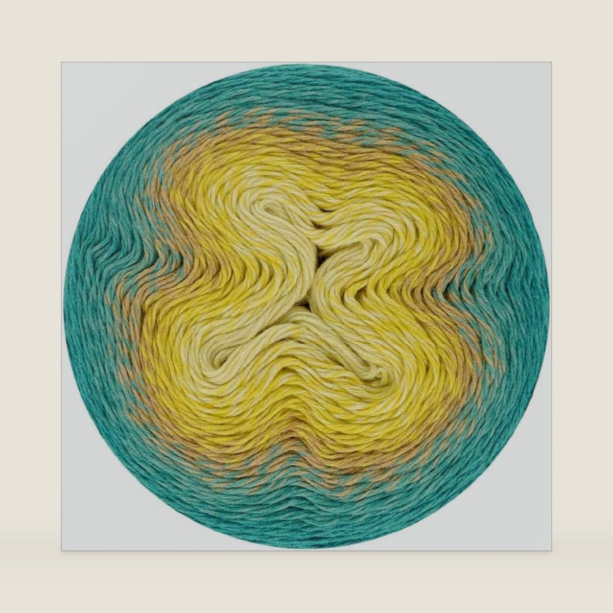 Scheepjes Woolly Whirl Gradient Yarn, 1000m, 250g - 476 Custard Cream
