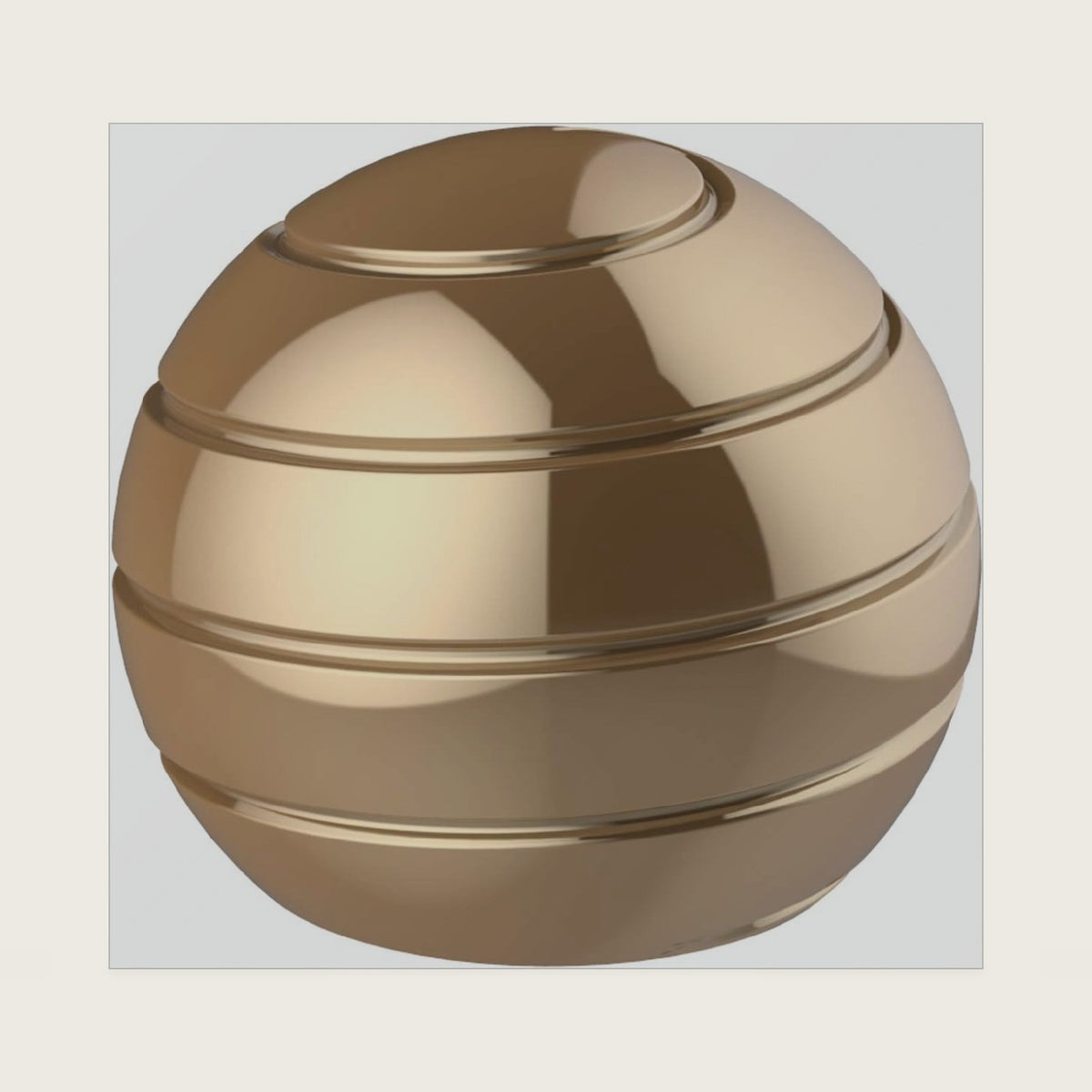 Kinetic Spinning Desk Toy ADHD Stress Relief 2.17in Gold