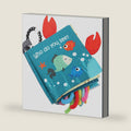 Fish Baby Books Toys, Touch Feel Cloth Crinkle Books for Babies,Baby Infant Toys 0-6, 6-12,12-18 Months,Newborn,Early Learning Education, Baby Gifts Shower for Boys Girls,Teething, Mirror,Shark Ocean