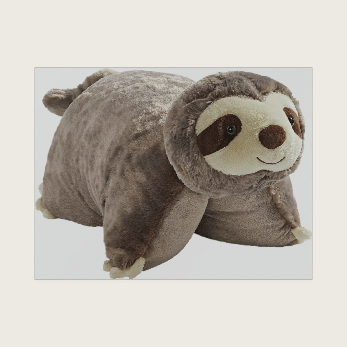 Pillow Pets Sunny Sloth, 18" Stuffed Animal Plush Toy