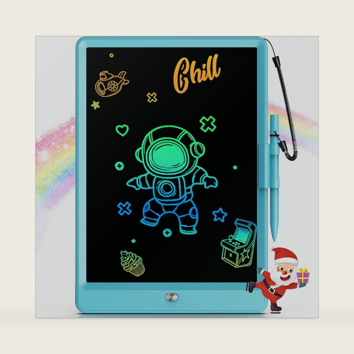 Bravokids Toys for 3-6 Years Old Girls Boys, LCD Writing Tablet 10 Inch Doodle Board, Electronic Drawing Pads, Educational Birthday Gift for 3 4 5 6 7 8 Years Old Kids Toddler (Blue)