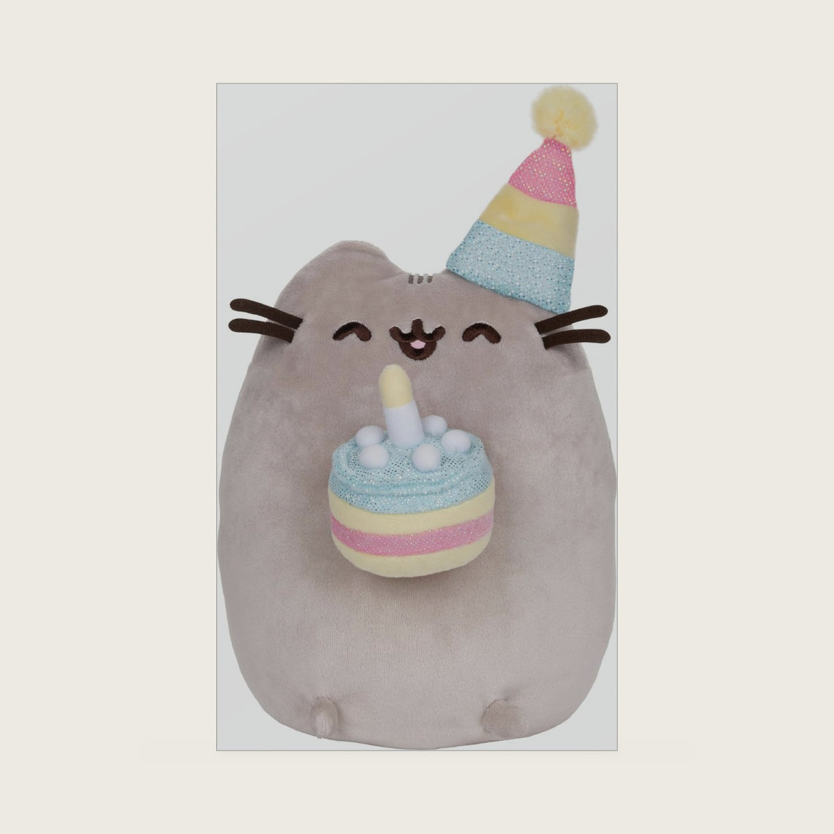 Pusheen Birthday Cake Snackable 9.5-Inch Plush Toy for Ages 8+