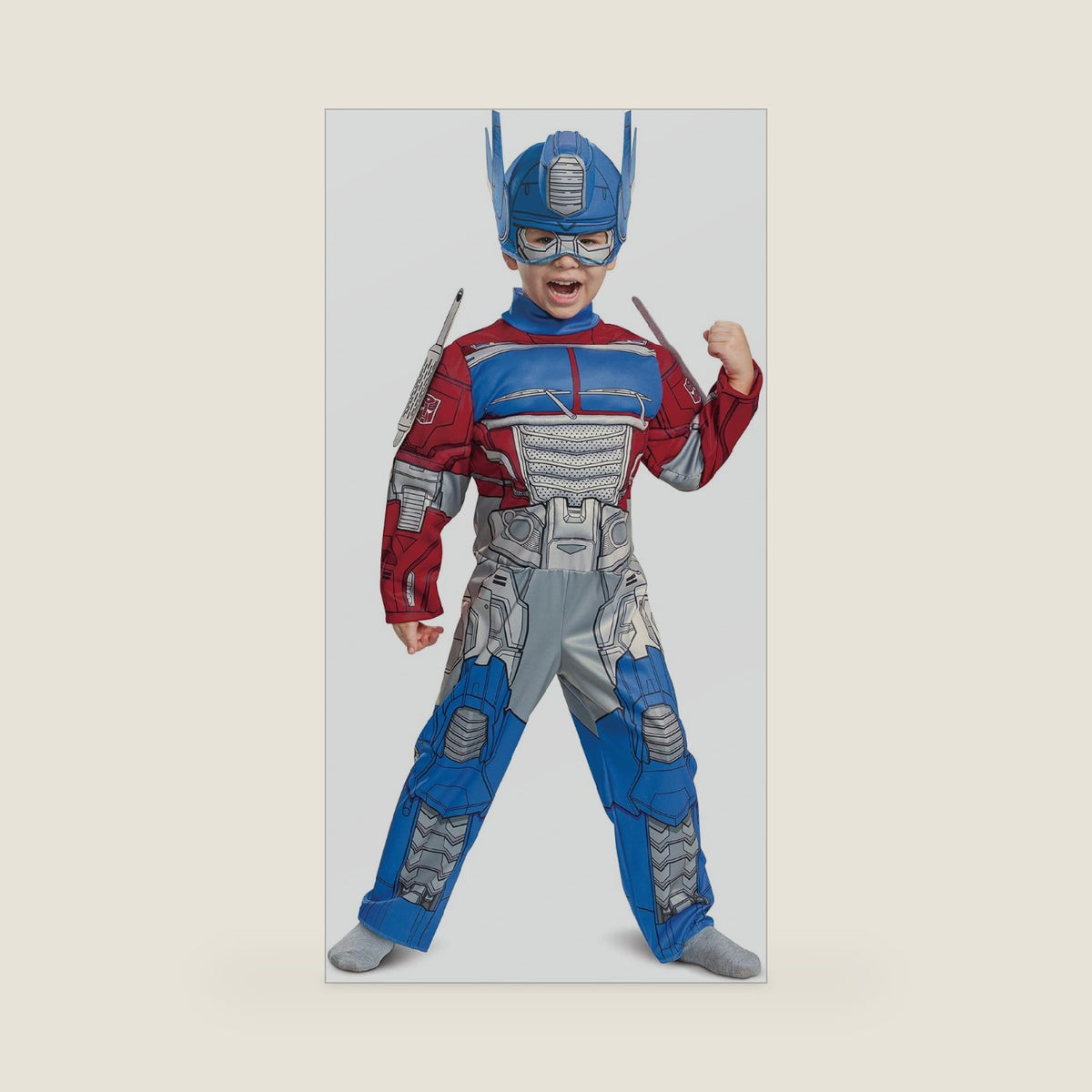 Toddlers Muscle Transformer Costumes for Boys, Padded Character Jumpsuit