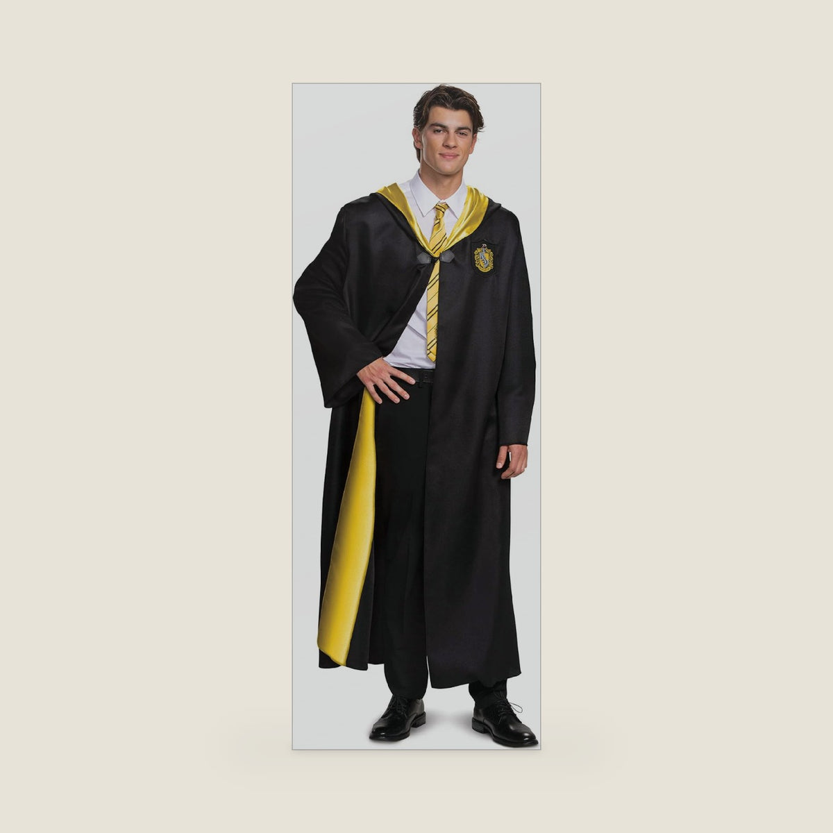Harry Potter Robe, Deluxe Wizarding World Hogwarts House Themed Robes for Adults, Movie Quality Dress Up Costume Accessory