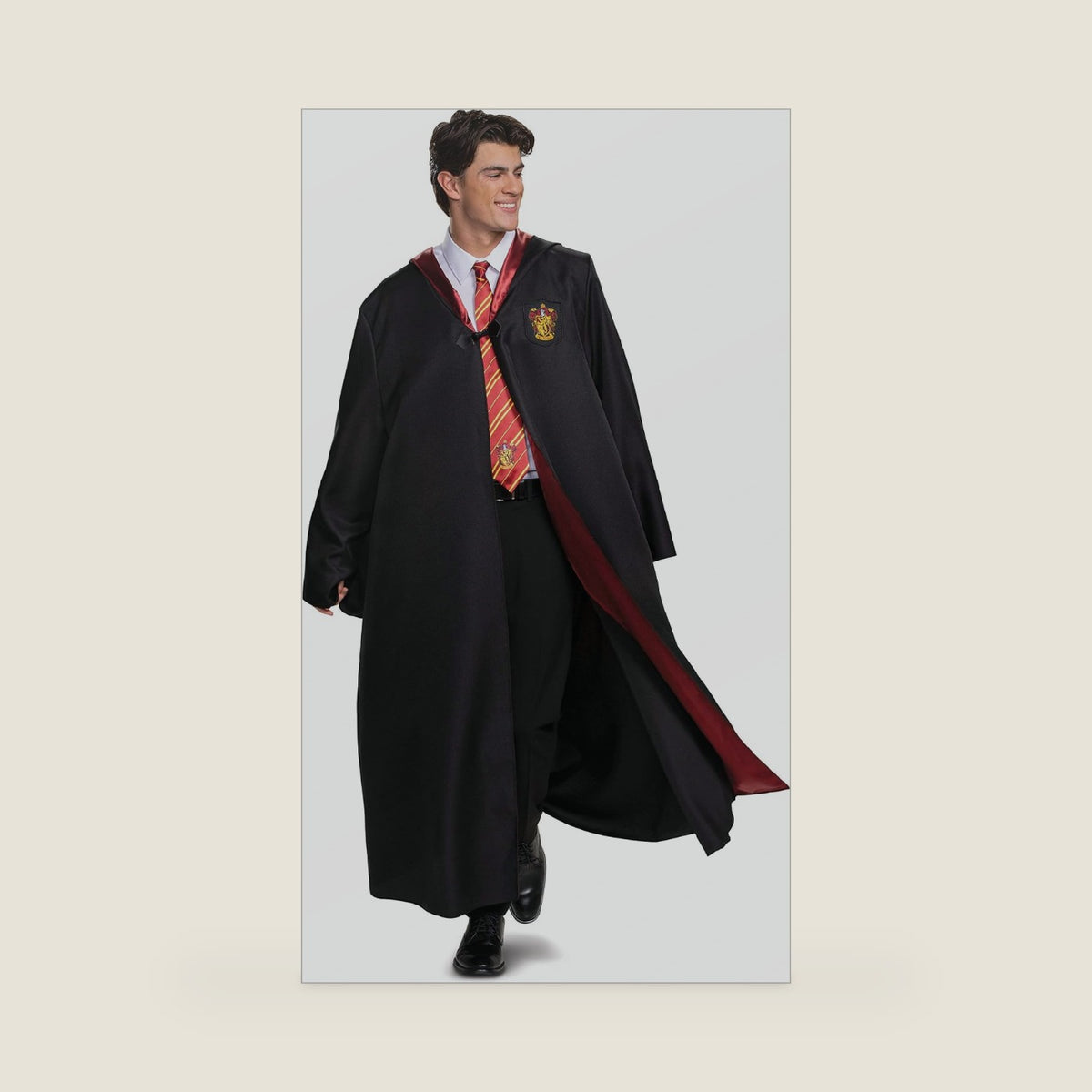Harry Potter Robe, Deluxe Wizarding World Hogwarts House Themed Robes for Adults, Movie Quality Dress Up Costume Accessory