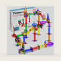 PicassoTiles 50 Piece Magnetic Marble Run Toy STEM Educational Building Set