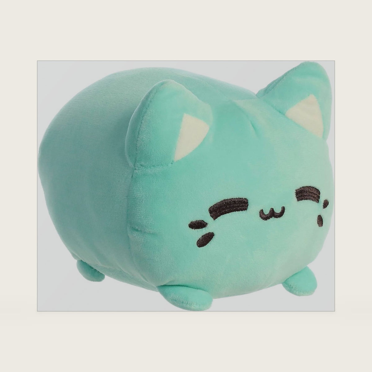 ® Enchanting Tasty Peach® Mint Meowchi Stuffed Animal - Bright & Colorful Design - Showpiece Plush - Mint 7 Inches