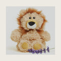 warmies Junior Microwavable & Weighted Stuffed Animals, Lion - Heated Stuffed Animal Plushie for Warmth & Comfort - Cute Soft Plush Toys for Adults & Children (Boys, Girls, Babies & Toddlers)