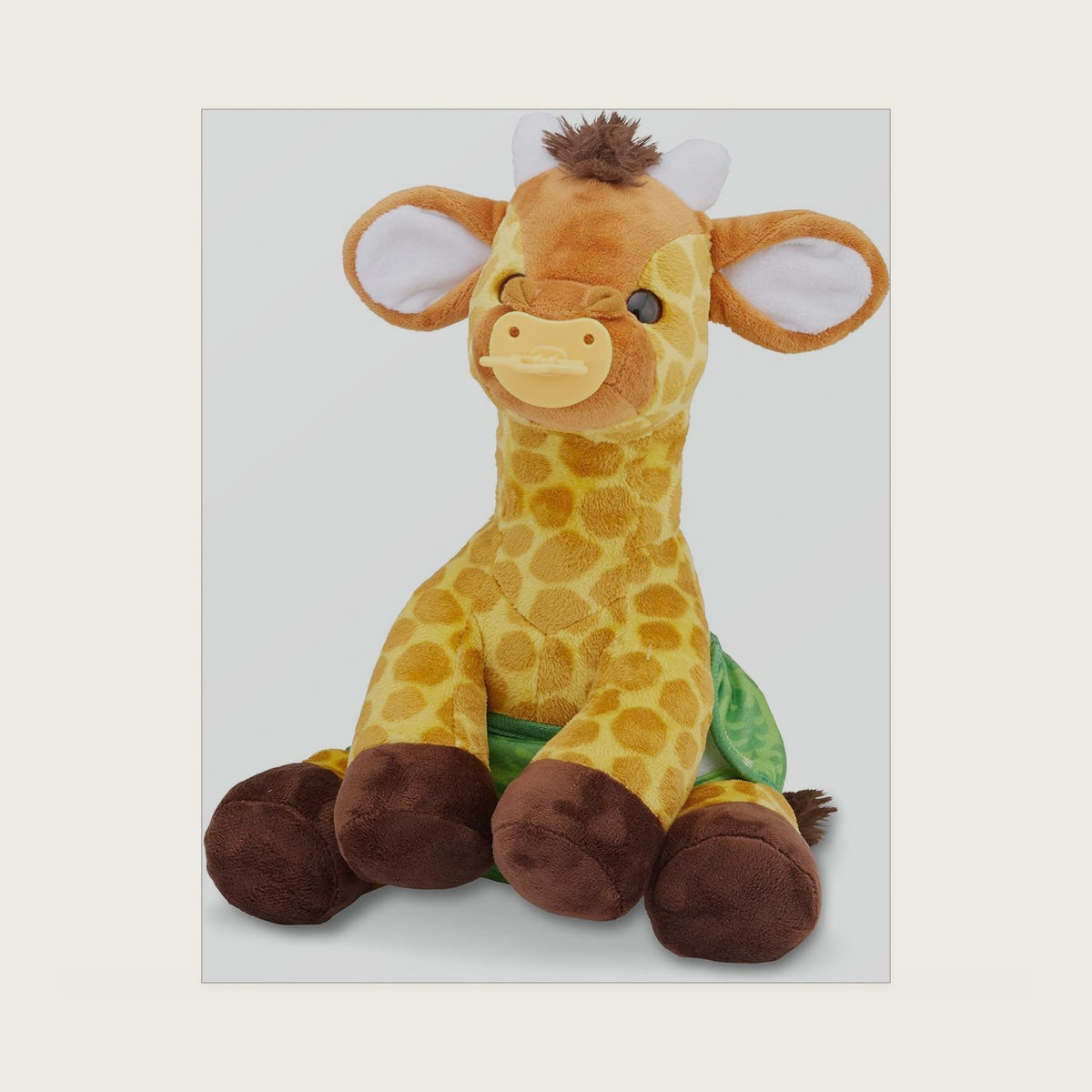 11-Inch Baby Giraffe Plush Stuffed Animal with Pacifier, Diaper, Baby Bottle Toddler Animal Toys Ages 18+ Months