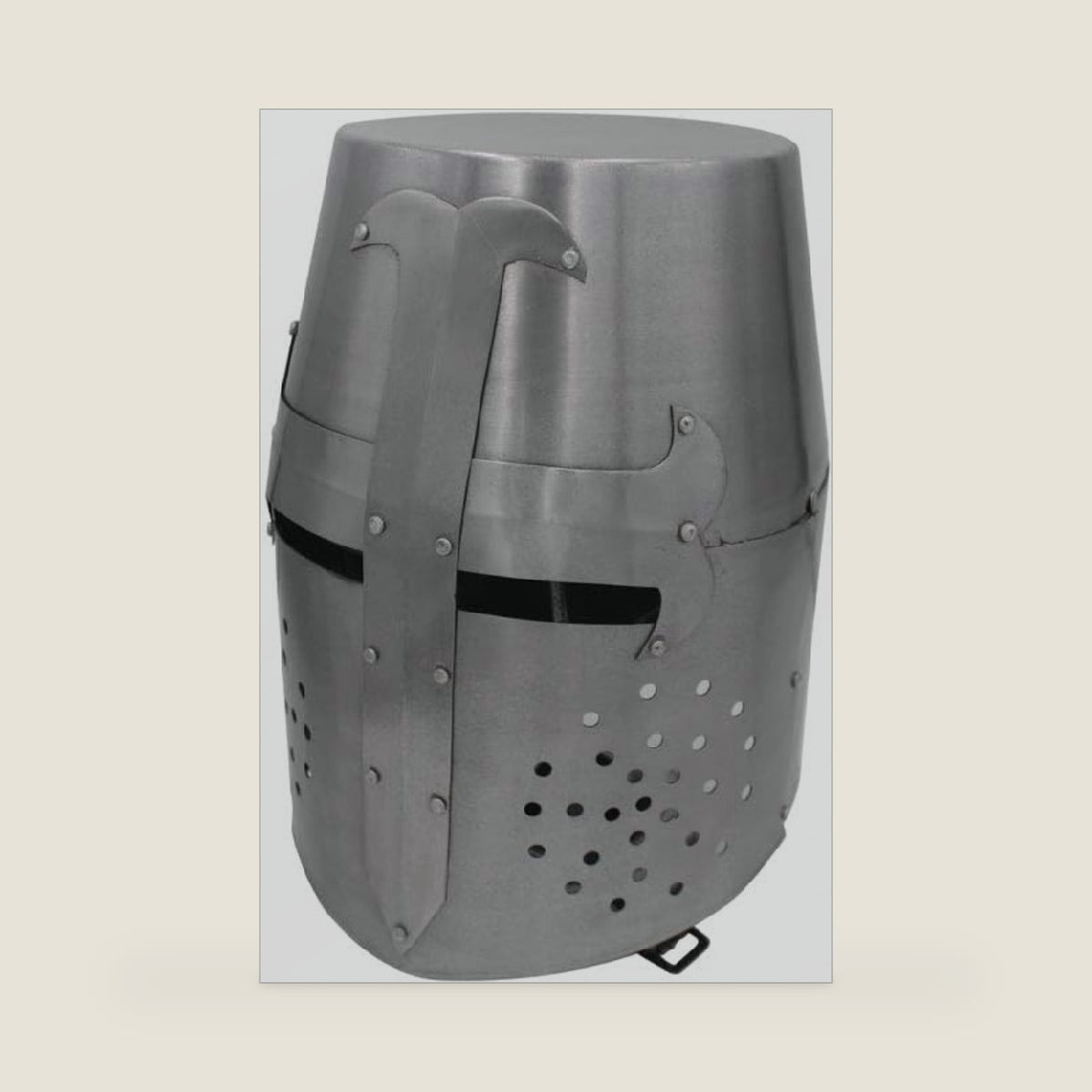 Medieval Warrior Templar Crusader Knights Helmet Wearable for Adult Medieval Costumes