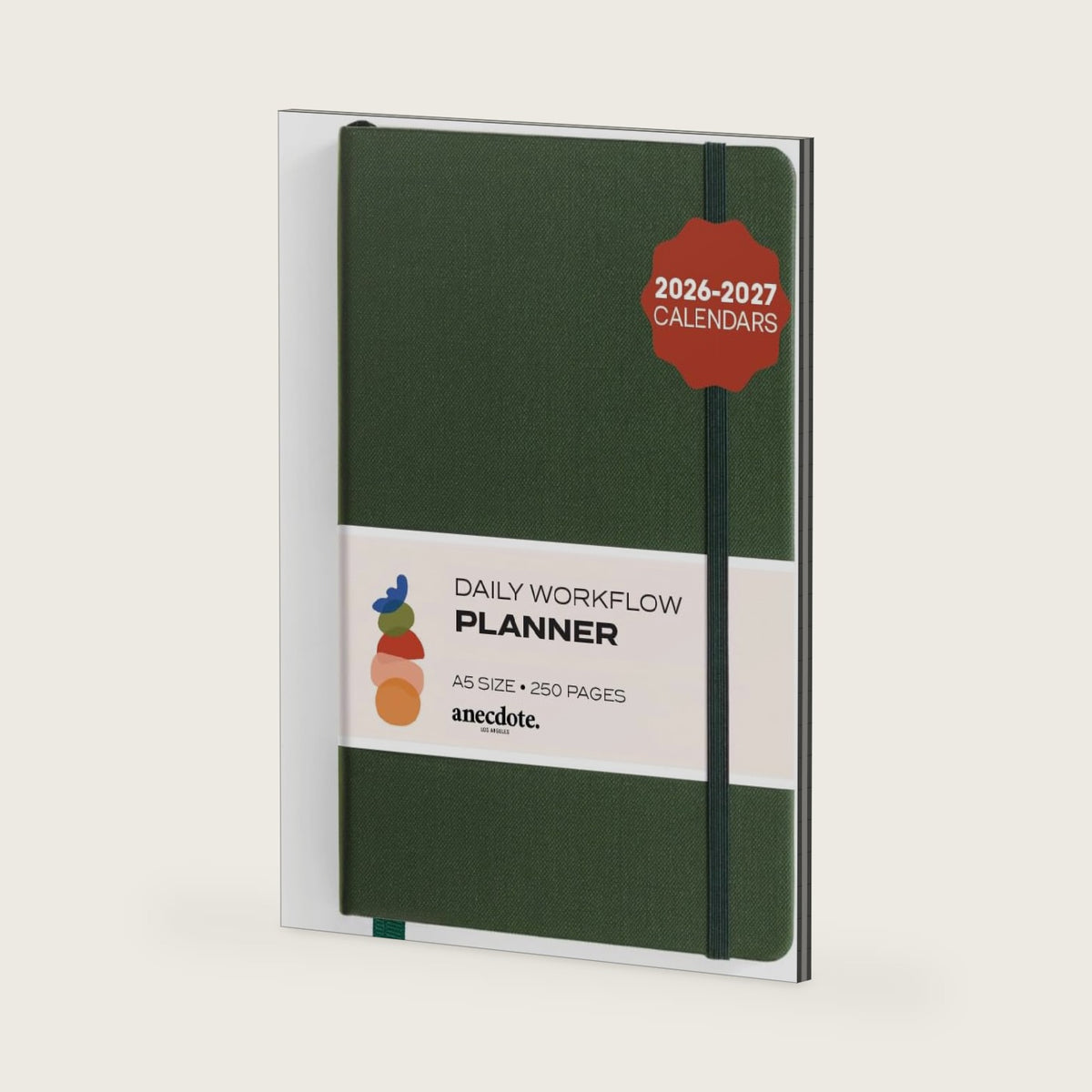 Anecdote 2027 Daily Planner, 2026-2027 Calendars, Flexible 26 Weeks Undated