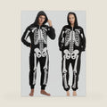 Spooktacular Creations Halloween Skeleton Costume, Unisex Skeleton Costume Jumpsuit for Adult Halloween Themed Parties