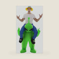 Inflatable Alien Costume Funny Halloween Ride-On Blow Up Costume for Adult