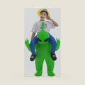 Inflatable Alien Costume Funny Halloween Ride-On Blow Up Costume for Adult