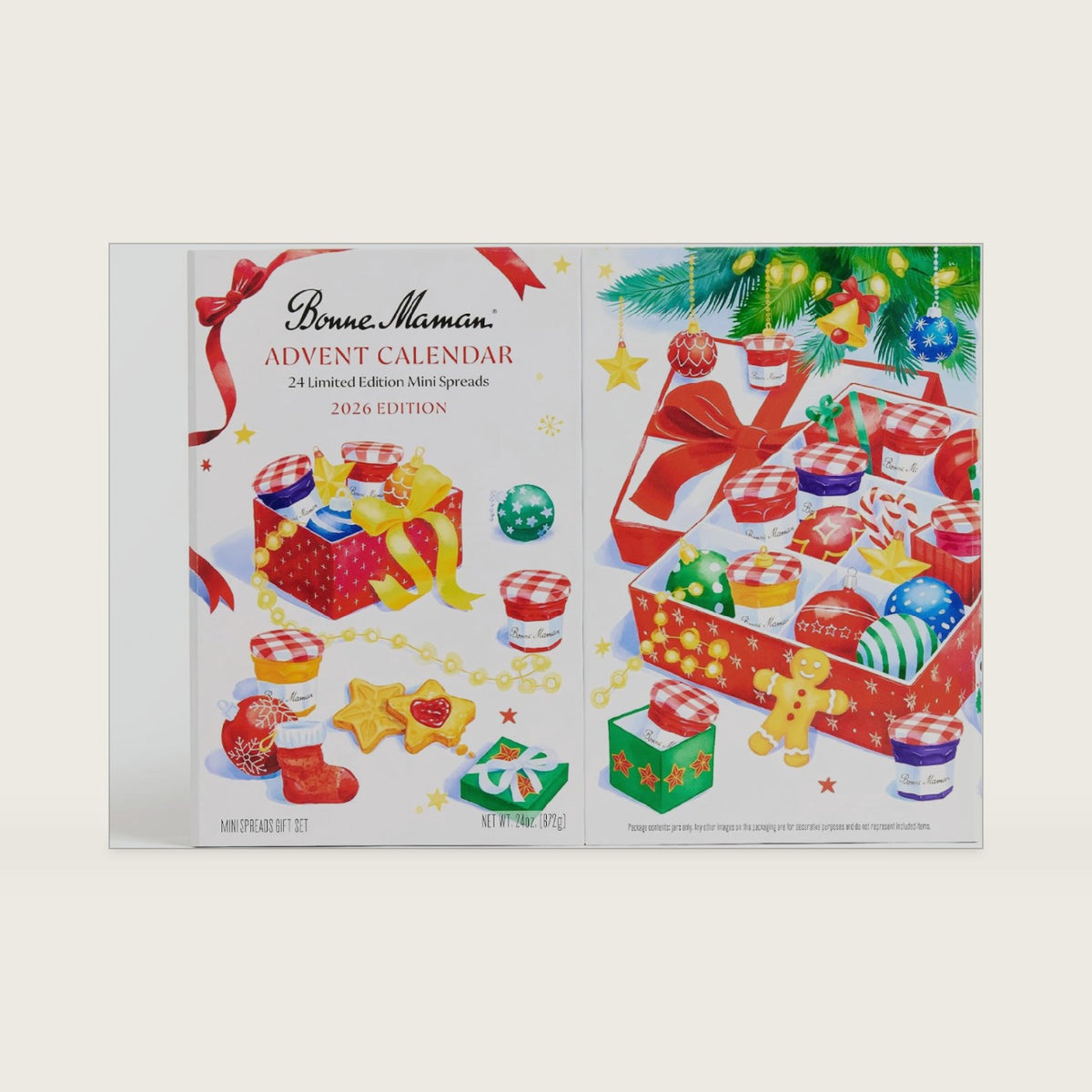 Bonne Maman Advent Calendar 2026, 24 Mini Jam Jars, Holiday Gift