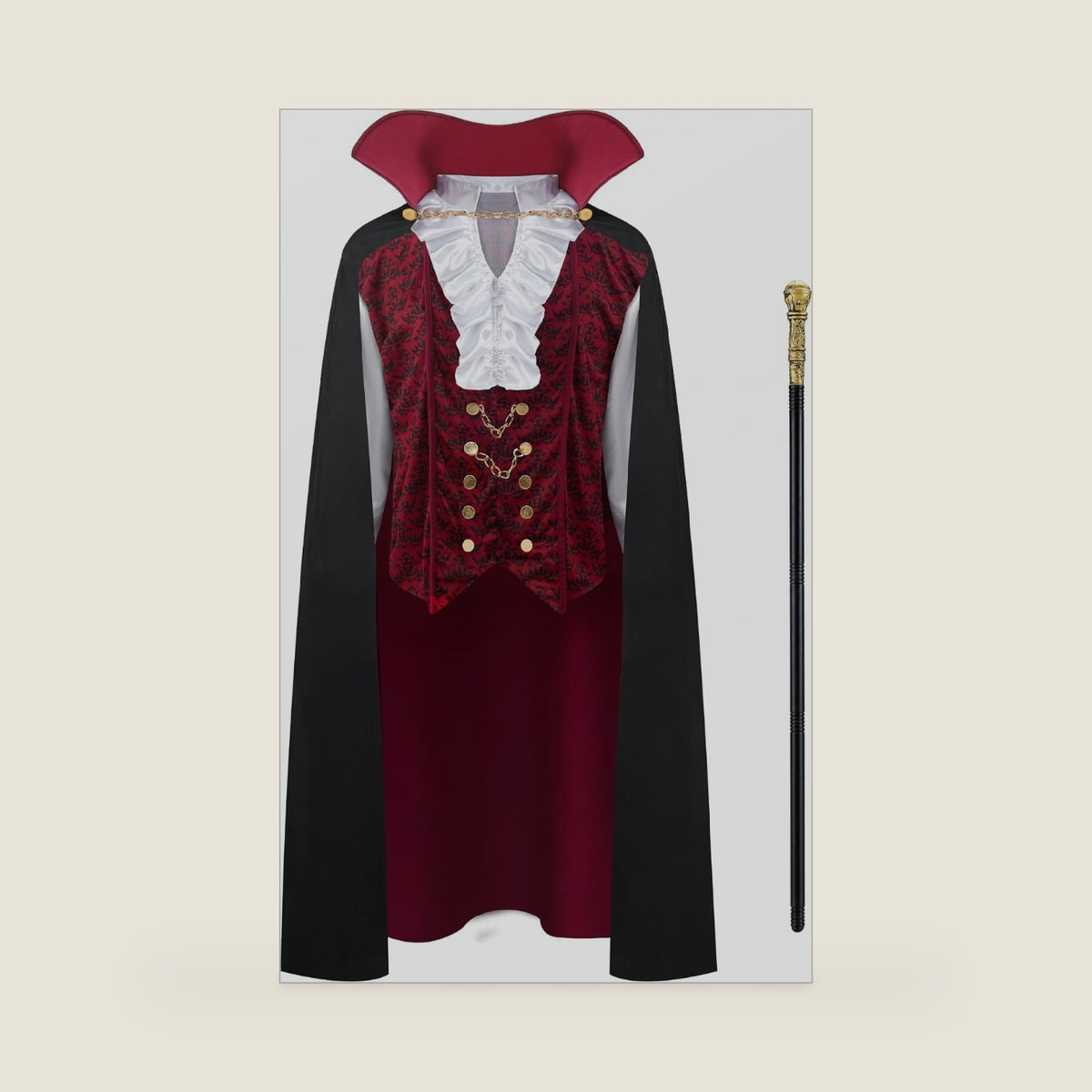 Spooktacular Creations Halloween Men Vampire Costume,Halloween Men's Vampire Cape, Dracula Costume Men