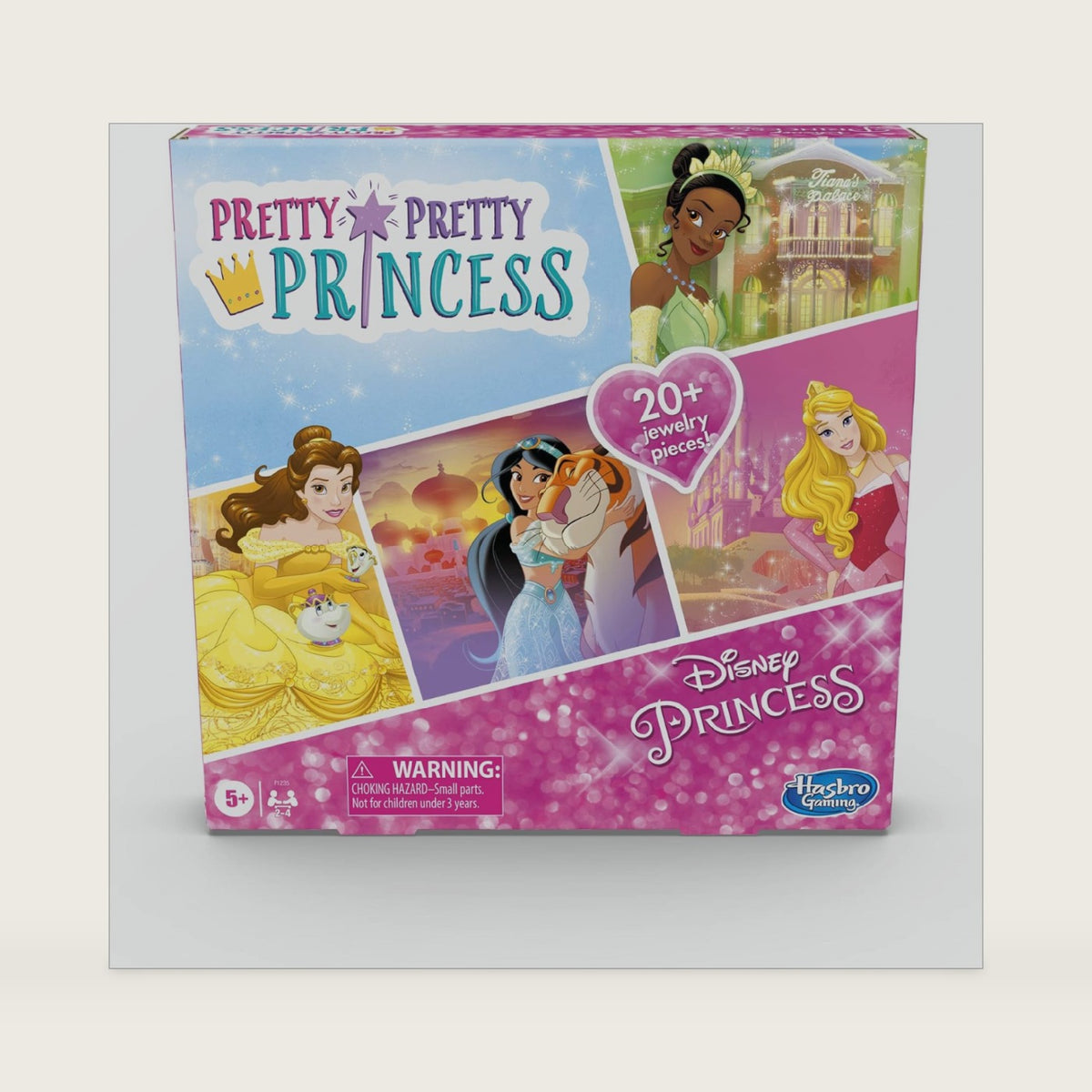 Hasbro Gaming Pretty Pretty Princess: Edition Board Game Featuring Disney Princesses, Jewelry Dress-Up Game for Kids Ages 5 and Up, for 2-4 Players (Amazon Exclusive)