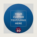 Custom Stress Balls for Adults Set of 50, Personalized Bulk Pack - Relief, Perfect for Your Desk, Office or Home - Blue