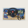 Melissa & Doug Vroom & Zoom, Interactive Wooden Dashboard, Racing Car Steering Wheel Toy, Lights & Sounds, Preschool Learning Toys for Girls & Boys 3+ - FSC Certified