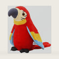 Talking Macaw Parrot Repeat What You Say Stuffed Animal Plush Toy Electronic Record Animated Bird Shake Wings Speaking Parrot Pet Plush Interactive Toys for Kids Boys Girls Christmas Birthday Gift