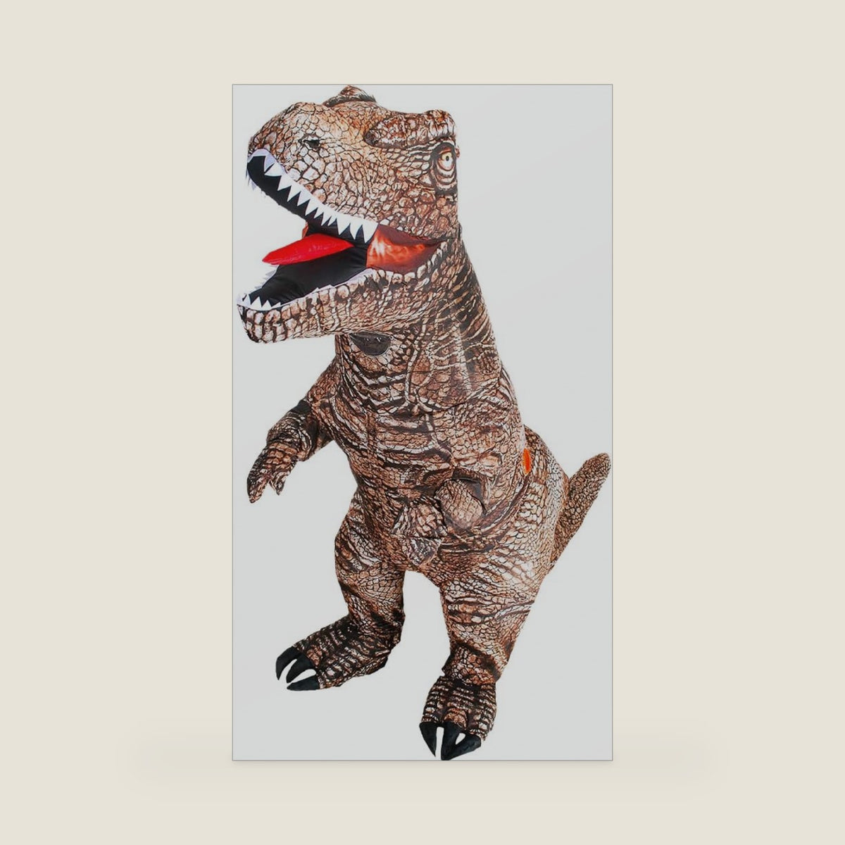 KOOY Dinosaur Costume Adult Kids Inflatable Raptor Blow Up T-rex Dino Full Body Funny Halloween Costume for Men Women Teens
