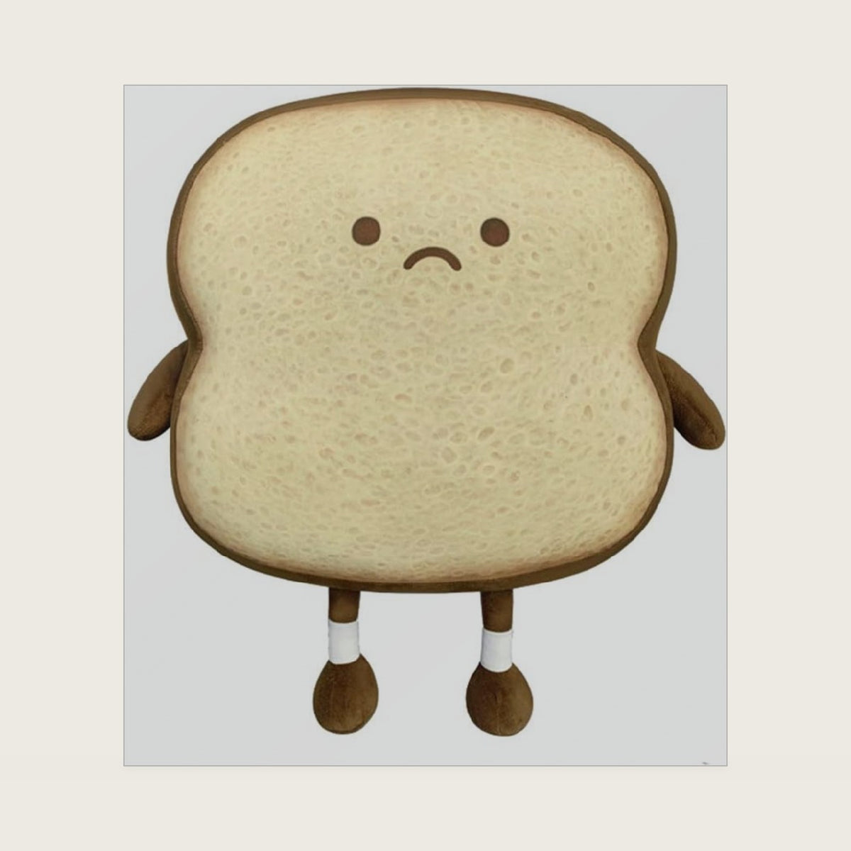 VHYHCY Toast Bread Pillow Funny Food Plush Toy Pillows Small Cute Stuffed Plush Sofa Pillow (Toast Bread, Brown)
