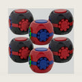 Fun Express Magic Bean Spinner Cube Fidget Toys - Set of 6 - Fidget Toy Set for Kids
