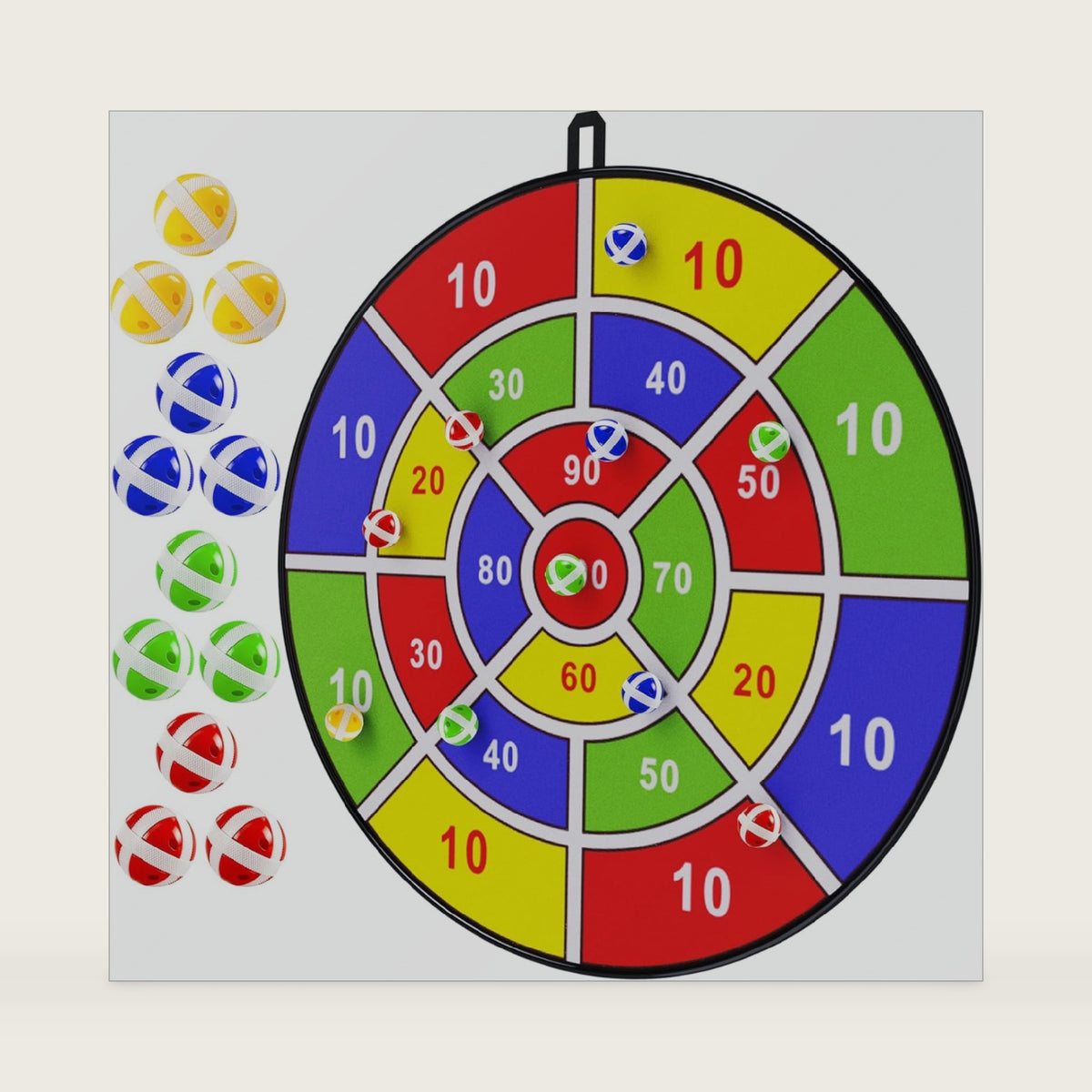 BooTaa 29" Large Dart Board for Kids, Kids Dart Board with Sticky Balls, Boys Toys, Indoor/Sport Outdoor Fun Party Play Game Toys, Birthday Gifts for 3 4 5 6 7 8 9 10 11 12 Year Old Boys Girls