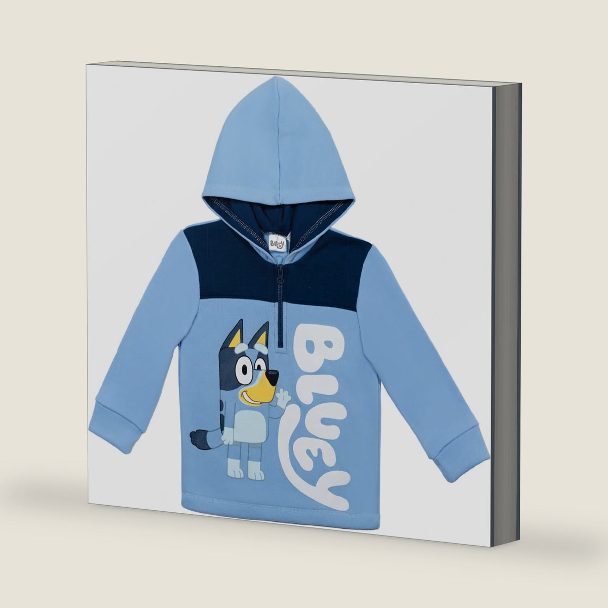 Bluey Boys' Fleece Quarter-Zip Hoodie Toddler to Big Kid