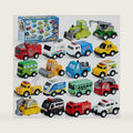 JOYIN 18 Pcs Pull Back City Cars and Trucks Toy Vehicles Set, Friction Powered Mini Cars Toys for Kids, Party Favors for Kids 3-5, Birthday Gifts for Boys and Girls, Goodie Bag Stuffers