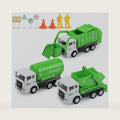 FIVEDAOGANG Toy Vehicles Set 3 Pack Sanitation Truck Car Model Garbage Trucks Water Tanker Playset with 8 Signpost Friction Power for Boys Age 3+ Toddlers Kids Holiday Birthday Gift Children