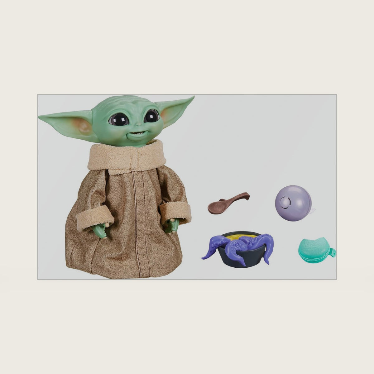 STAR WARS The Mandalorian Galactic Snackin' Grogu Animatronic Toy with Over 40 Sound and Motion Combinations, Interactive Toys