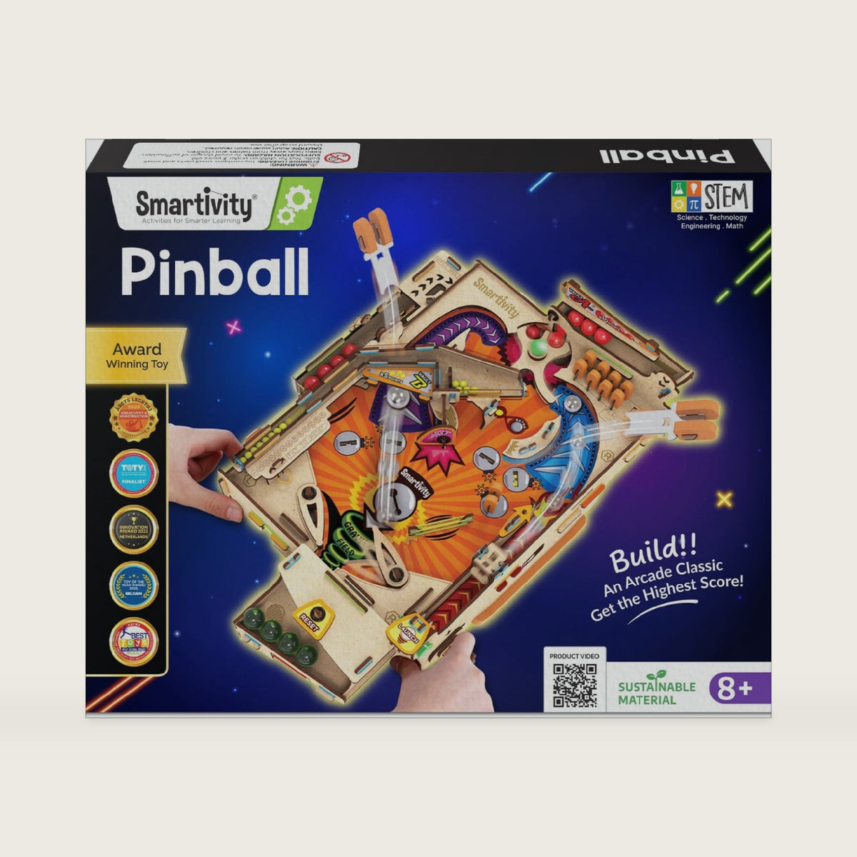 Smartivity DIY Pinball Machine I Global Award Winning Game Ages 8-99 Years