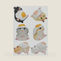 Kitan Club Hamster 'N Egg Plastic Toy - Blind Box Includes 1 of 6 Collectable Figurines - Fun, Versatile Decoration - Authentic Japanese Design - Made from Durable Plastic