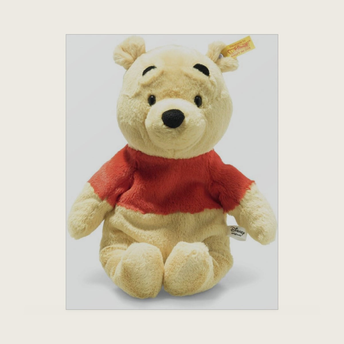 Steiff Winnie The Pooh 11", Premium Stuffed Animal, Machine Washable, Blond