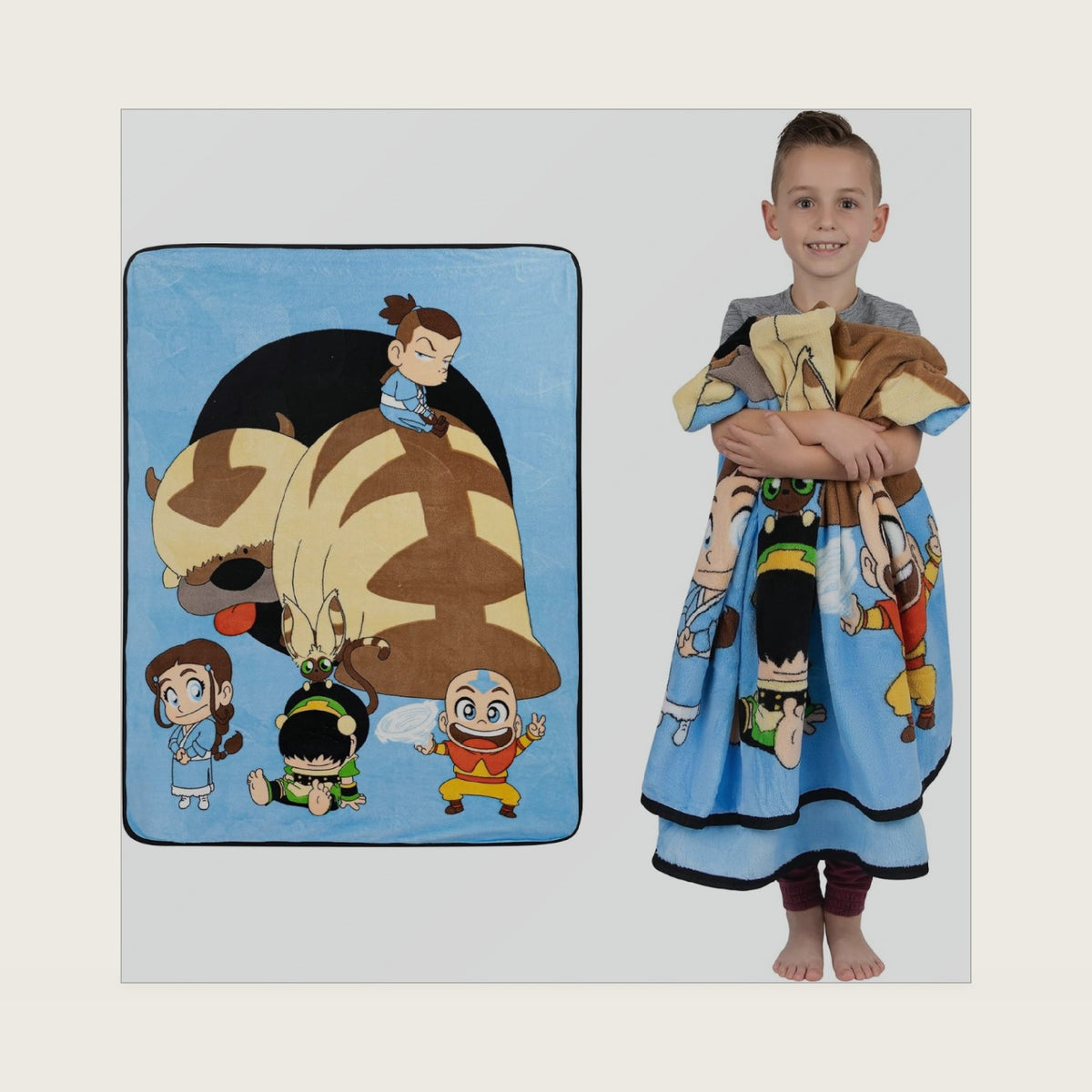 Franco Kids Bedding Soft Plush Micro Raschel Throw, 46 in x 60 in, Avatar The Last Airbender