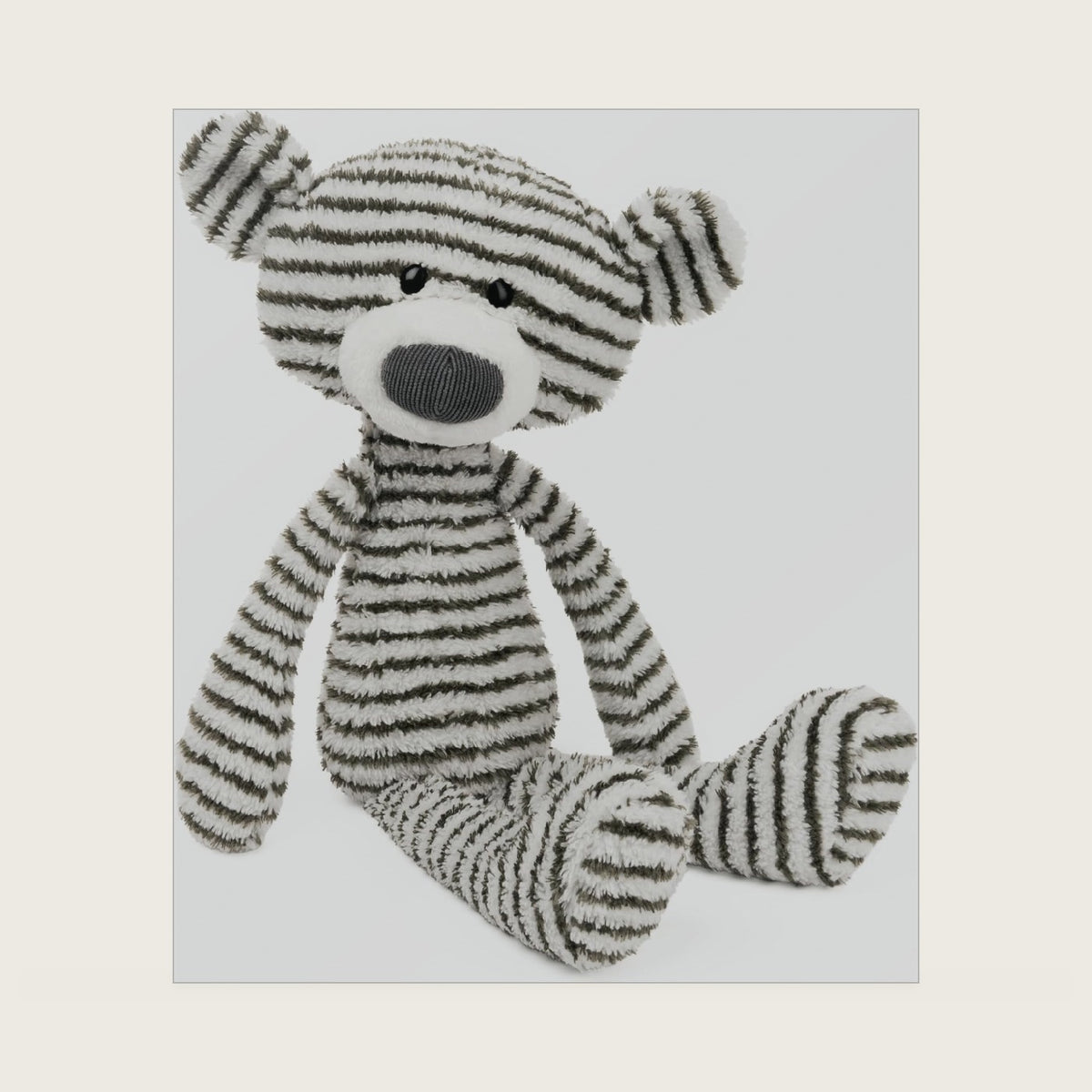 Toothpick Stripes 15-Inch Teddy Bear Plush Toy, Ages 1+