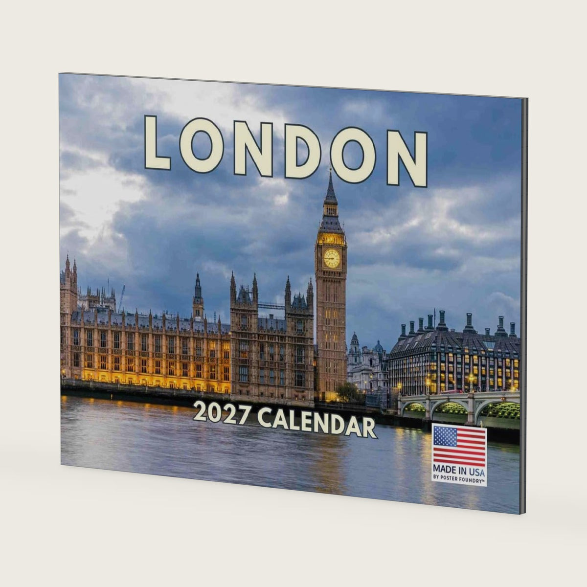 London Calendar 2027 England Monthly Wall Calender 12 Month