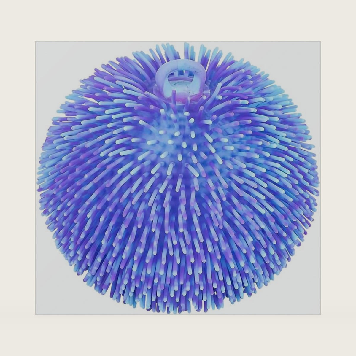 ArtCreativity Tie Dye Puffer Ball with Hanging Loop, Spiky Stress Relief Balls, 7 Inch Squeeze Fidget Toys for Kids, Calming Sensory Balls for Autistic Children, Party Favor