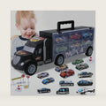 Toddler Toys for 3-4 Year Old Boys,Large Transport Cars Carrier Set Truck Toys with 12 Die cast Vehicles Truck Toys Cars,Ideal Christmas Easter Gifts Toys for Kids Age 3-7