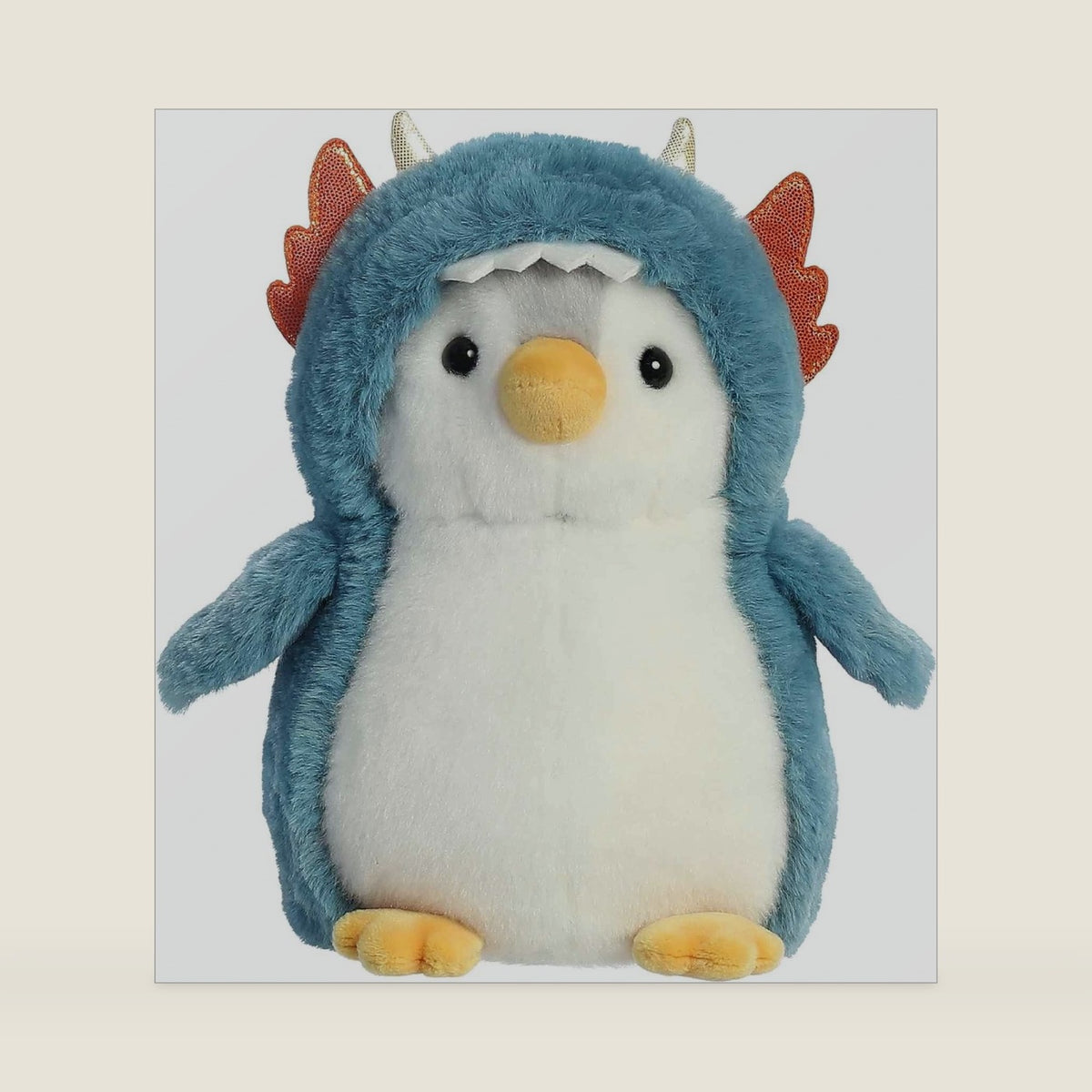 Aurora Pompom Penguin 7" Dragon Playful Stuffed Animal