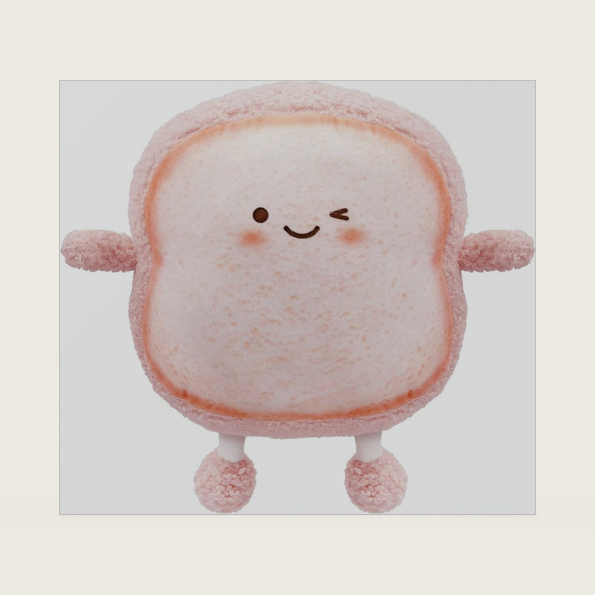 VHYHCY Toast Bread Pillow Funny Food Plush Toy Pillows Small Cute Stuffed Plush Sofa Pillow (Toast Bread, Pink)