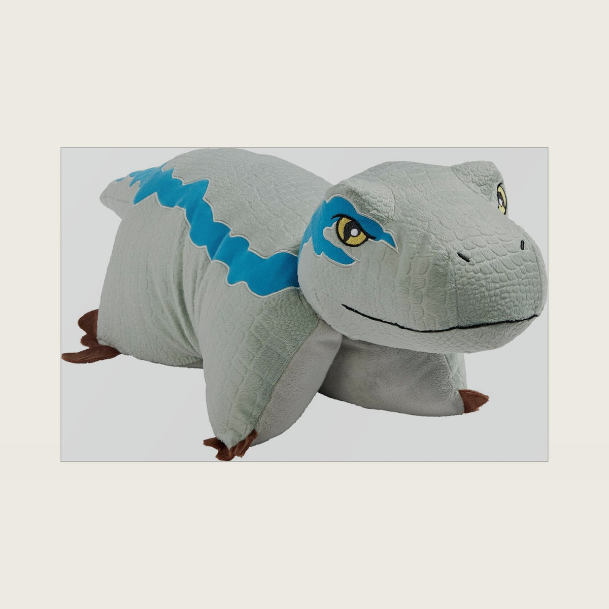 Pillow Pets NBCUniversal Jurassic World Blue Velociraptor, 16" Plush Toy