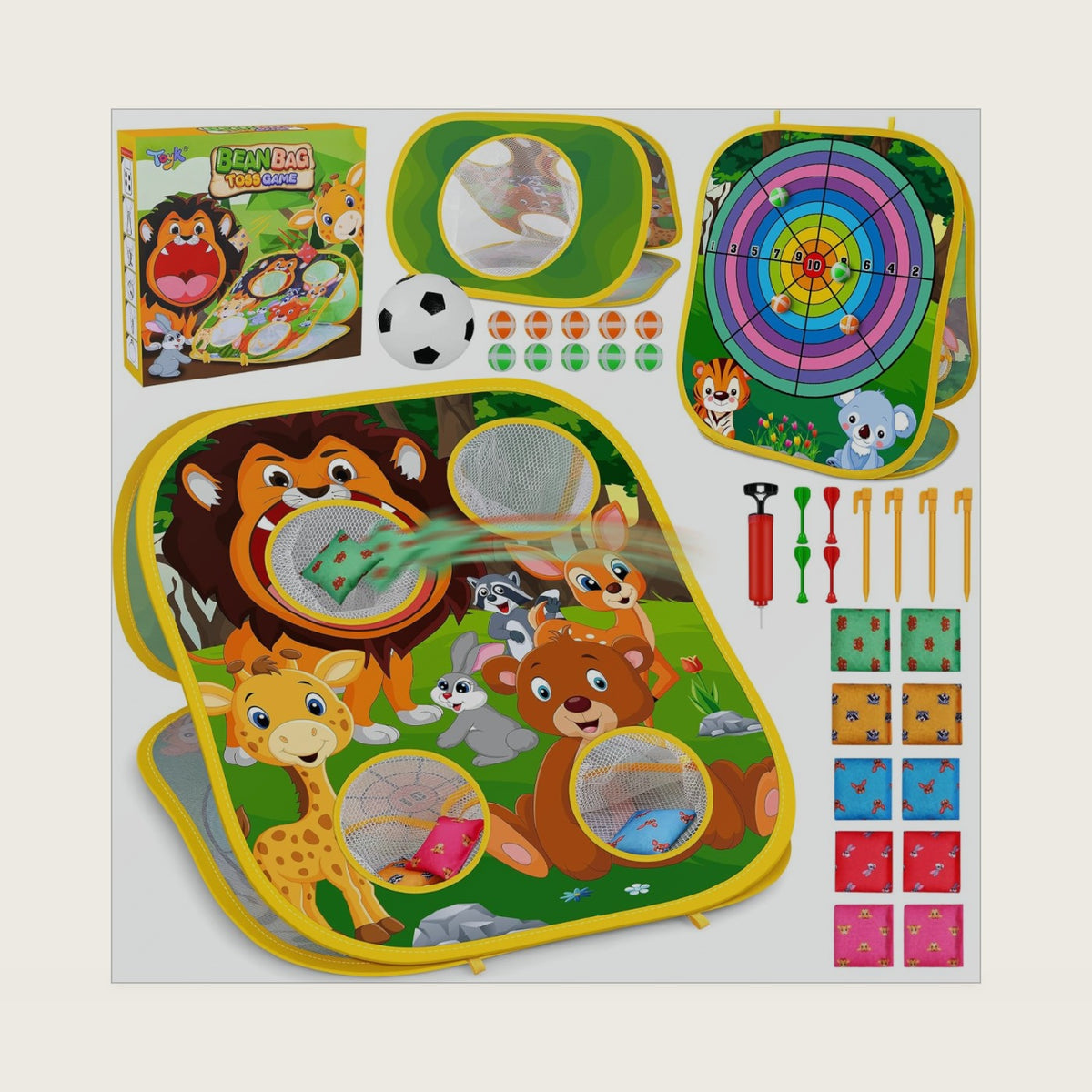 Animal Bean Bag Toss Game Toy Outdoor Toss Game