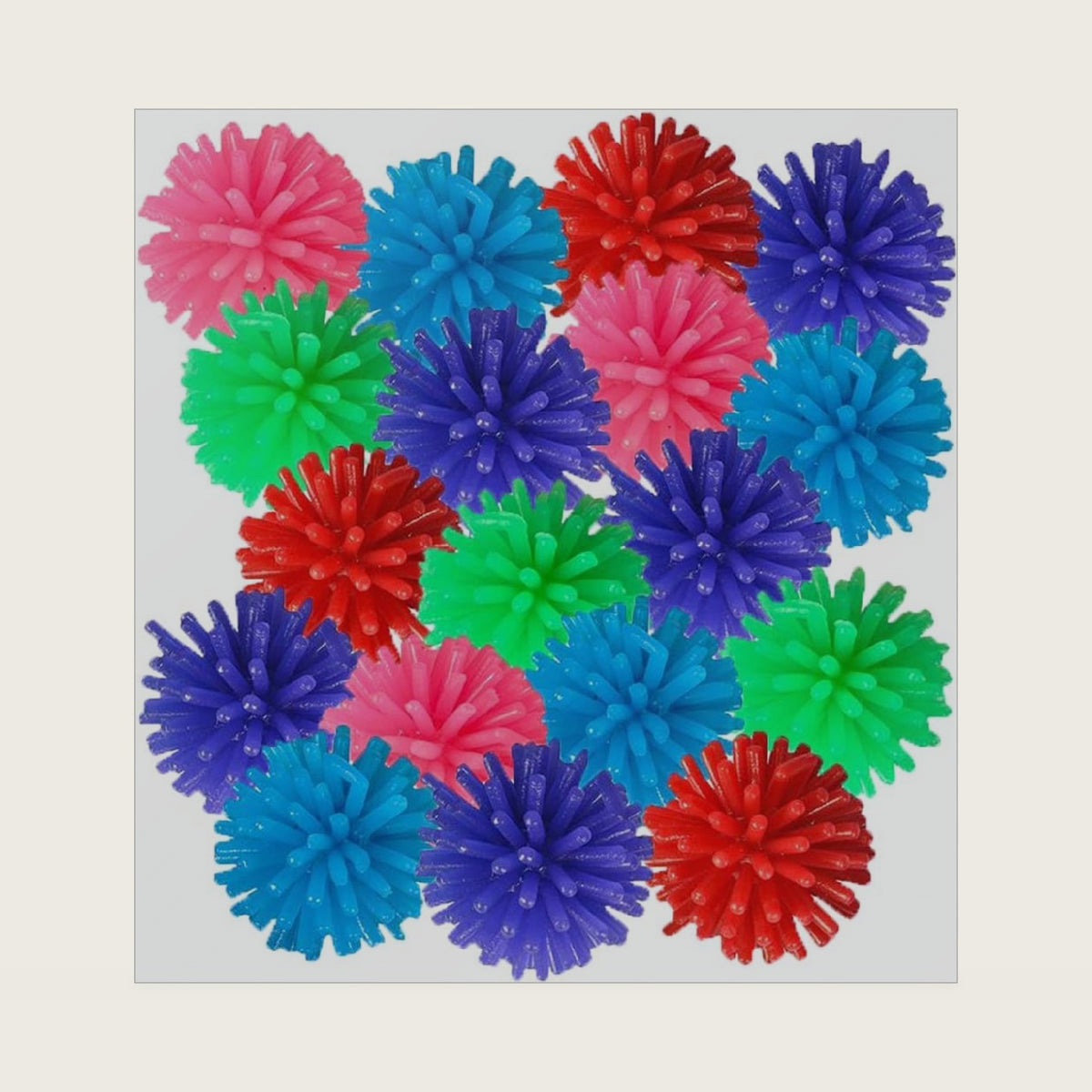 ArtCreativity 144 Pcs Spiky Sensory Balls, 1-in Rubber Fidget Toys for Kids