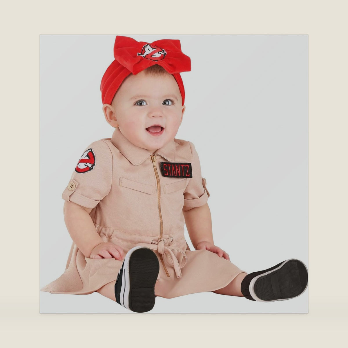 Authentic Ghostbusters Costume for Infants, Baby Costume Dress, Ghost Hunter Outfit for Cosplay & Halloween