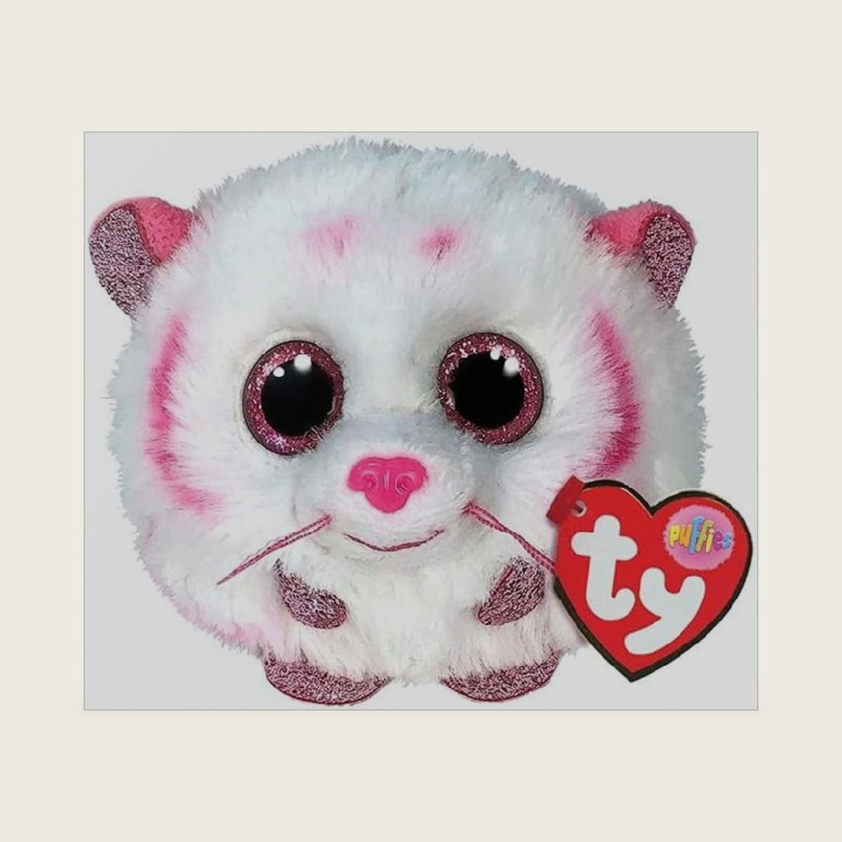 2007543 Tabor Tiger Puffies Plush Animal, Multicolor