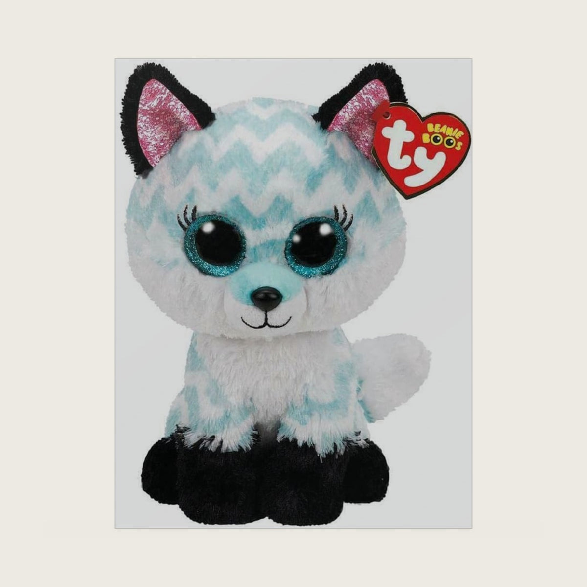 2007520 Atlas Fox Beanie Boo Stuffed Animal, Multicoloured, 15 cm