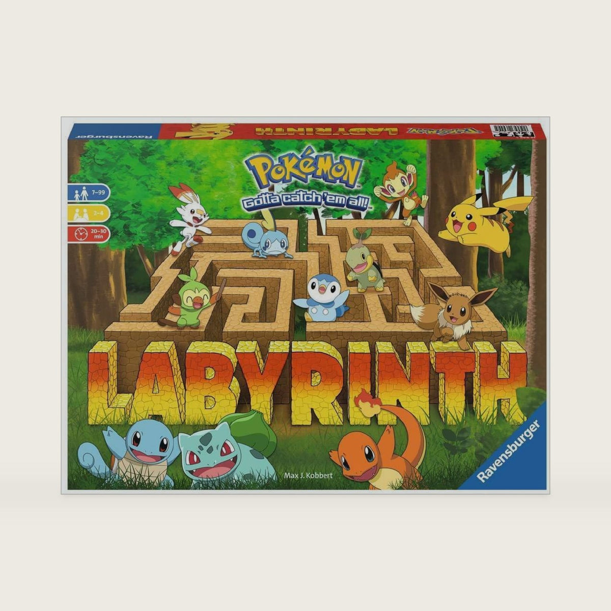 Ravensburger Labyrinth Pokemon Board Game - A Strategic Maze Adventure for Family Nights & Pokemon Parties - Includes Pikachu, Bulbasaur, and More - Great Birthday Gift for Kids Ages 7 and Up