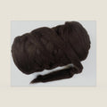 Natural Wool Bulky Chunky Yarn roving, 8 lb. Best fot Hand Made Spinning, arm Knitting, Felting,Giant Blankets, Tapestry, Bedding un-Dyed. (Dark Brown Chocolate, 8 lb)
